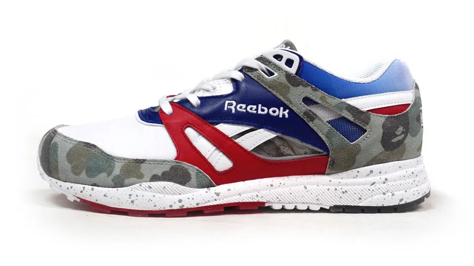 A BATHING APE® x mita sneakers Reebok VENTILATOR AFFILIATES　WHT/BLU/RED/CAMO